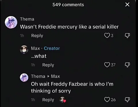 Freddy Fazbear Serial Killer Mix-Up