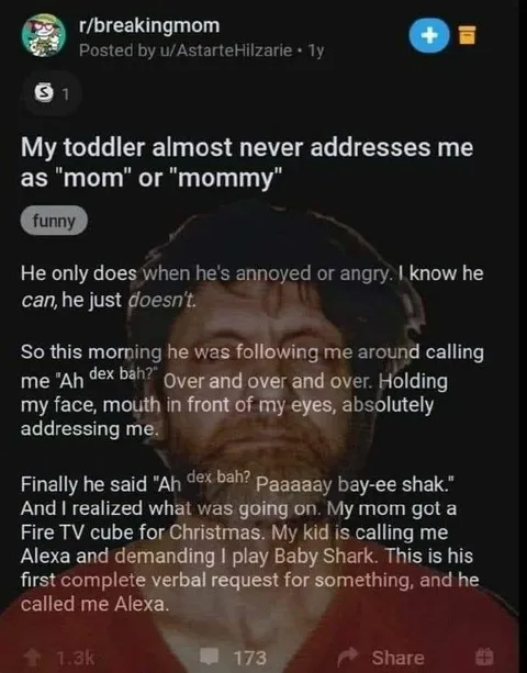 Toddler Calls Mom Alexa