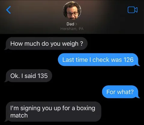 Dad Signs You Up for Boxing