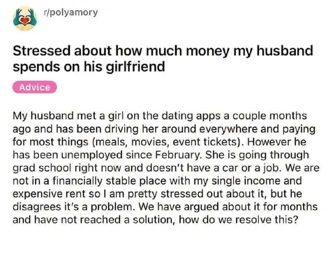 Husband Spending on Girlfriend