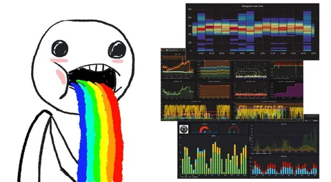 Rainbow Vomit Into Data Charts