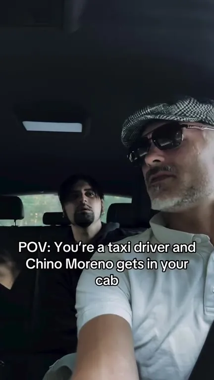 Chino Moreno in the Taxi