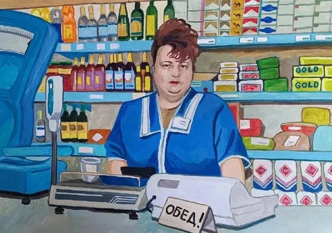 Обед в магазине