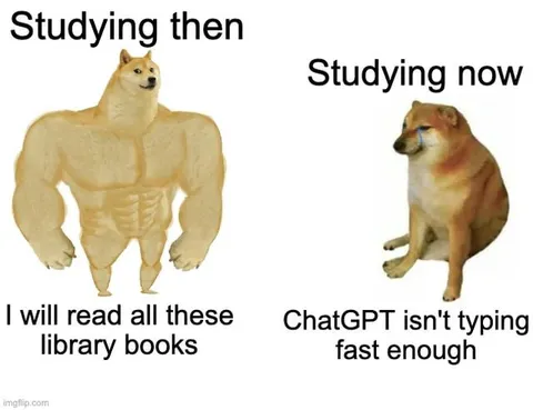 Studying Then vs Now