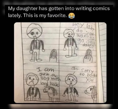 Dog With Long Hair Comic