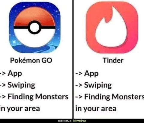 Pokémon GO Tinder Comparison