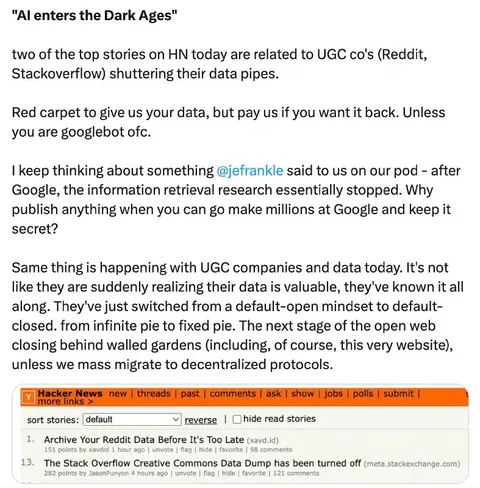 AI Enters the Dark Ages