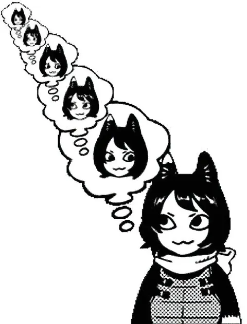 Кошкодевочка думает о себе