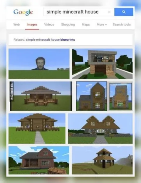 Simple Minecraft House Search Results
