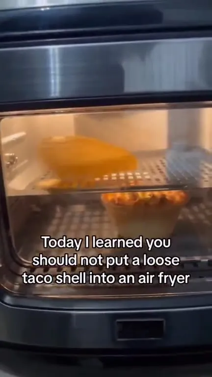 Air fryer taco shell disaster