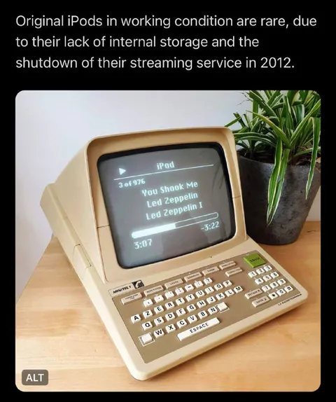 Original iPod Streaming Service Joke