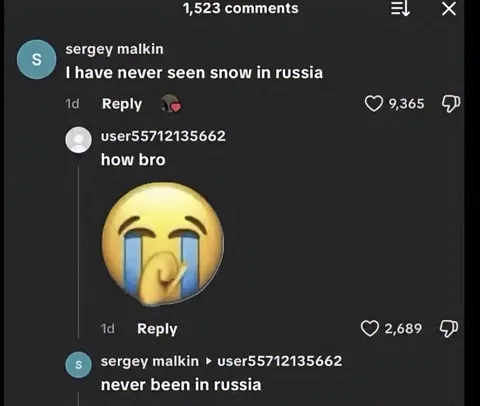 Never Seen Snow in Russia