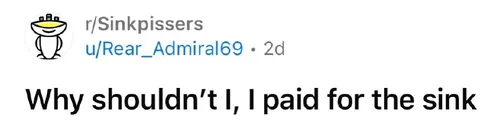 Paid for the Sink