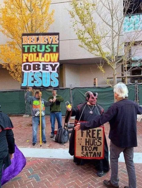 Free Hugs from Satan