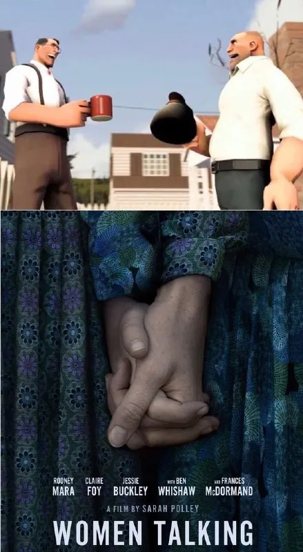 Team Fortress 2 Women Talking Poster