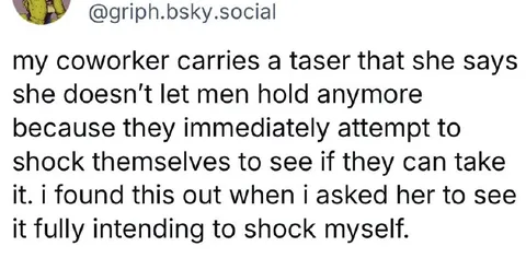 Coworker With a Taser
