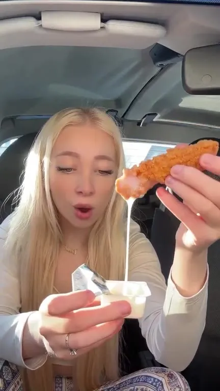 Cheese Pull Chicken Tender Burp