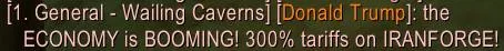Donald Trump in Wailing Caverns Chat
