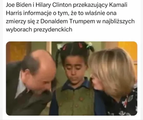 Biden i Clinton przekazują Kamali informacje