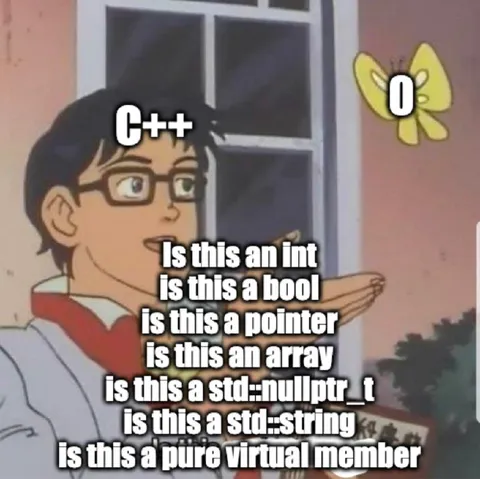 C++ Is This a Pigeon Meme