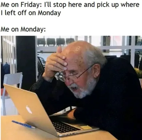Me on Friday, Me on Monday