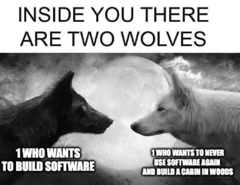 Two Wolves Who Hate Software