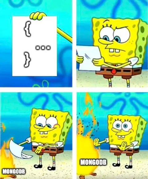 SpongeBob Burns MongoDB Code