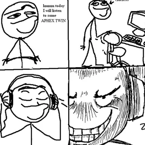 Listening to Aphex Twin