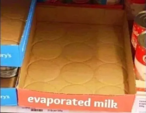 Empty Evaporated Milk Box