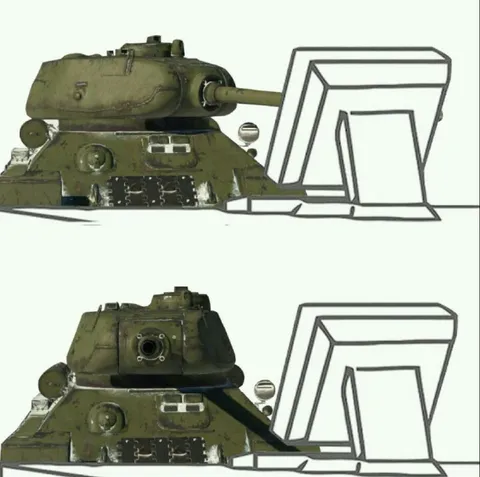 Танк против монитора