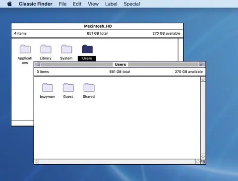 Macintosh Users Folder