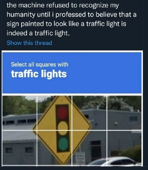 Captcha Traffic Light Confession