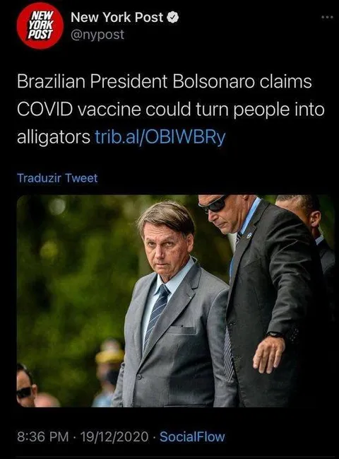 Bolsonaro Vaccine Alligator Claim