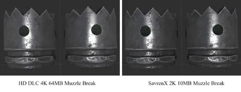 HD DLC vs SavrenX Muzzle Break