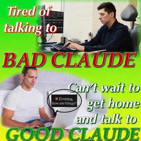 Bad Claude vs Good Claude
