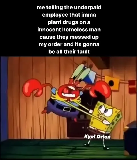 SpongeBob Beats Up Mr. Krabs
