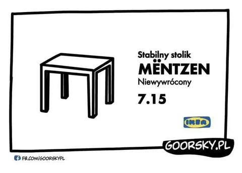 Stabilny stolik Mëntzen