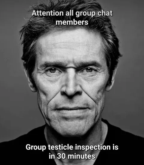 Group Chat Testicle Inspection