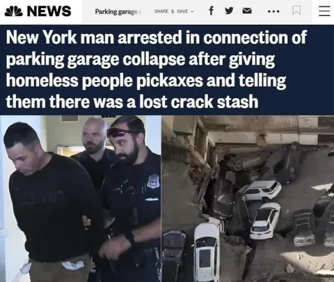 Lost Crack Stash Parking Garage Collapse