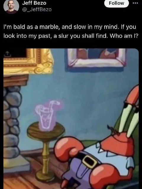 Bald and Slow Riddle