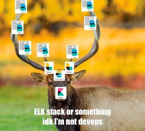 ELK Stack Deer Meme