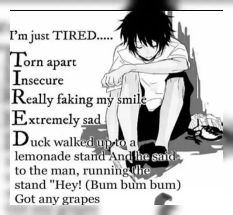Tired Anime Boy and Duck Song