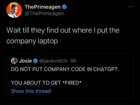 Company Laptop in ChatGPT