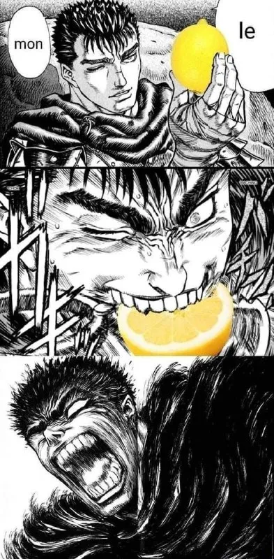 Guts Eats a Lemon