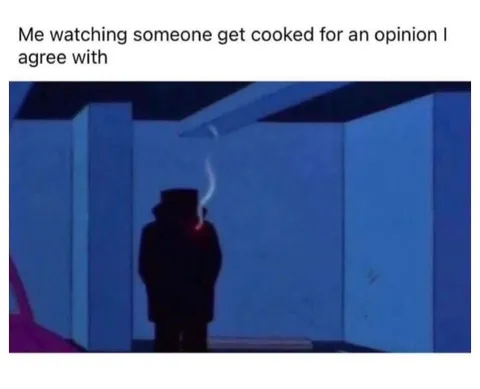 Watching Someone Get Cooked