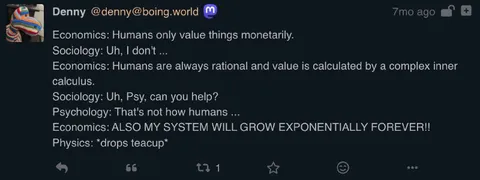 Economics System Grows Exponentially