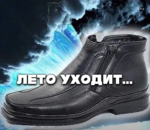 Лето уходит, пора доставать ботинки