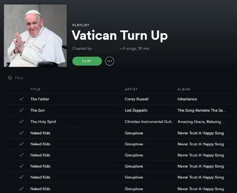 Vatican Turn Up Playlist