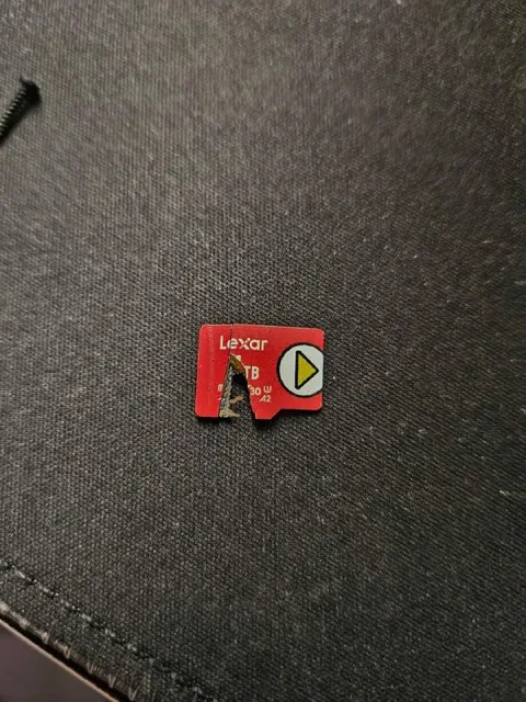 Damaged Lexar Memory Card