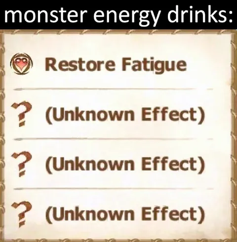 Monster Energy Unknown Effects